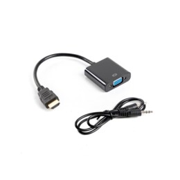  Lanberg adapter HDMI-A (m) -> VGA (f) + minijack 3.5mm (f) 146650 AD-0017-BK на топ цена - PIC.bg