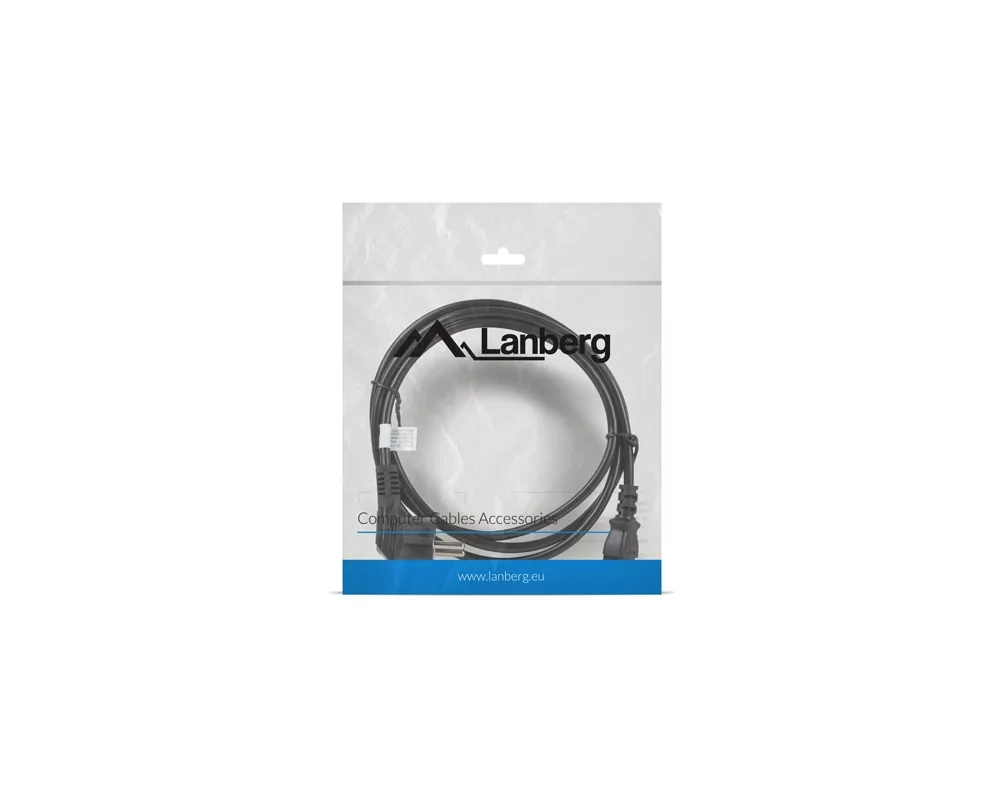 Кабел Lanberg CEE 7/7 -> IEC 320 C13 power cord 1.8m VDE 4