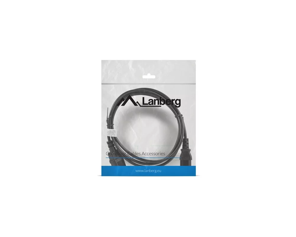 Кабел Lanberg extension power supply cable IEC 320 C13 ->  C14 1.8m 4
