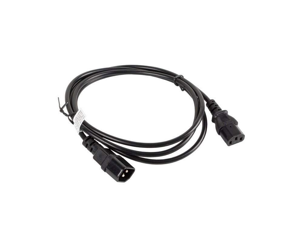 Кабел Lanberg extension power supply cable IEC 320 C13 ->  C14 1.8m 2