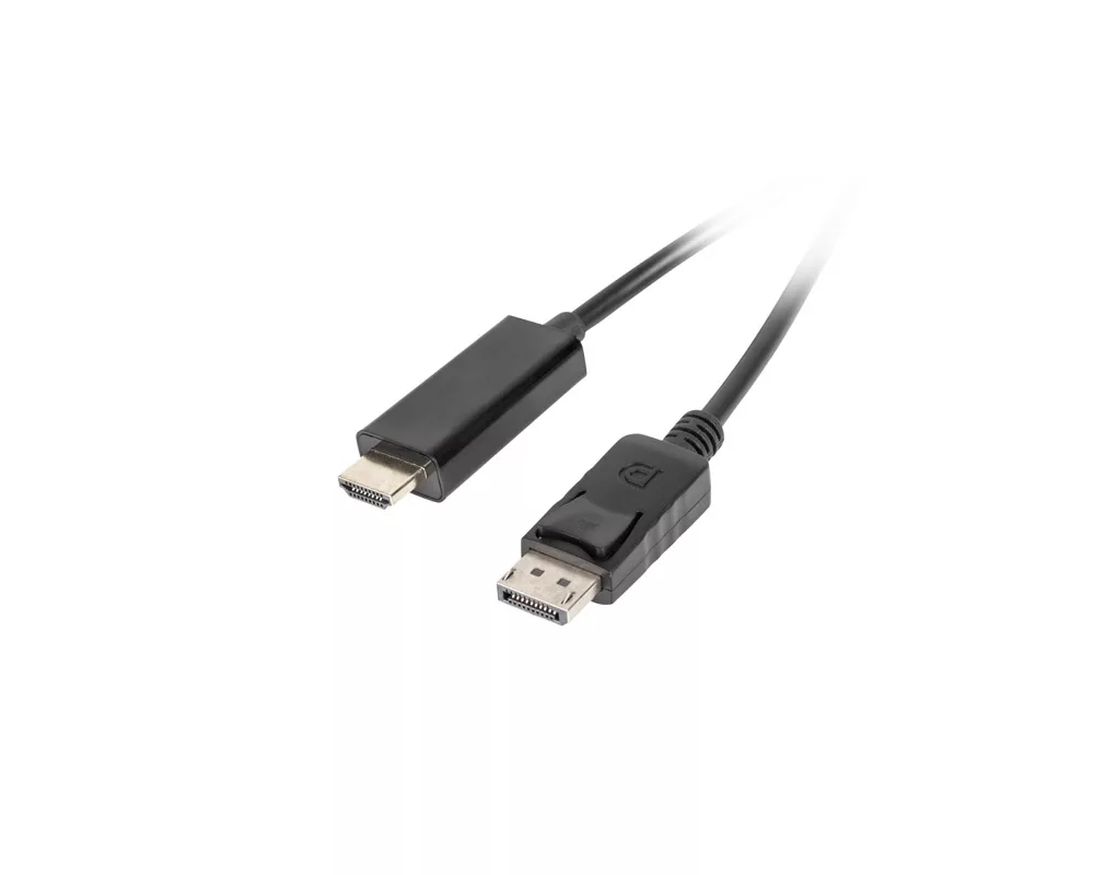 Кабел Lanberg display port (M) V1.1 -> HDMI (M) cable 1m 2