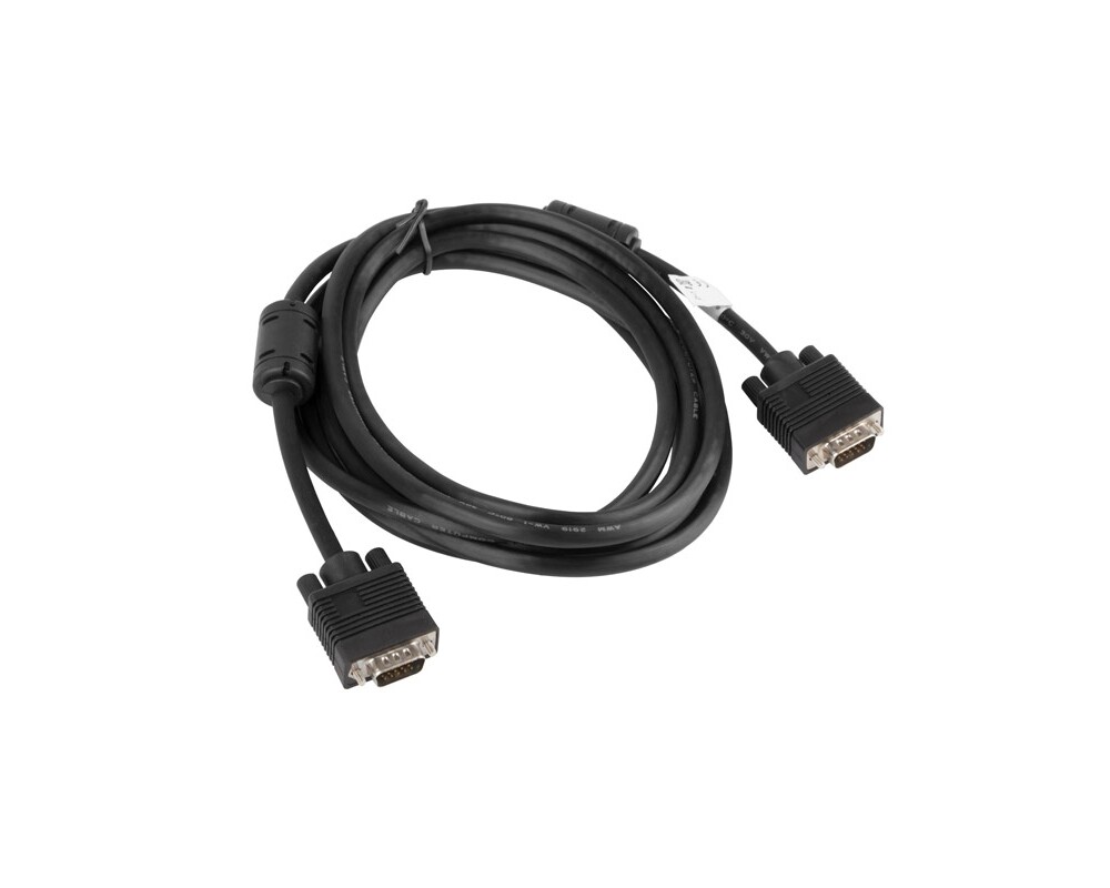 Кабел Lanberg VGA M/M cable 5m dual-shielded 2