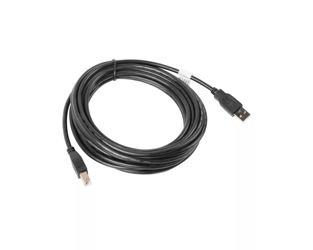 Кабел Lanberg USB-A (M) -> USB-B (M) 2.0 cable 5m 2