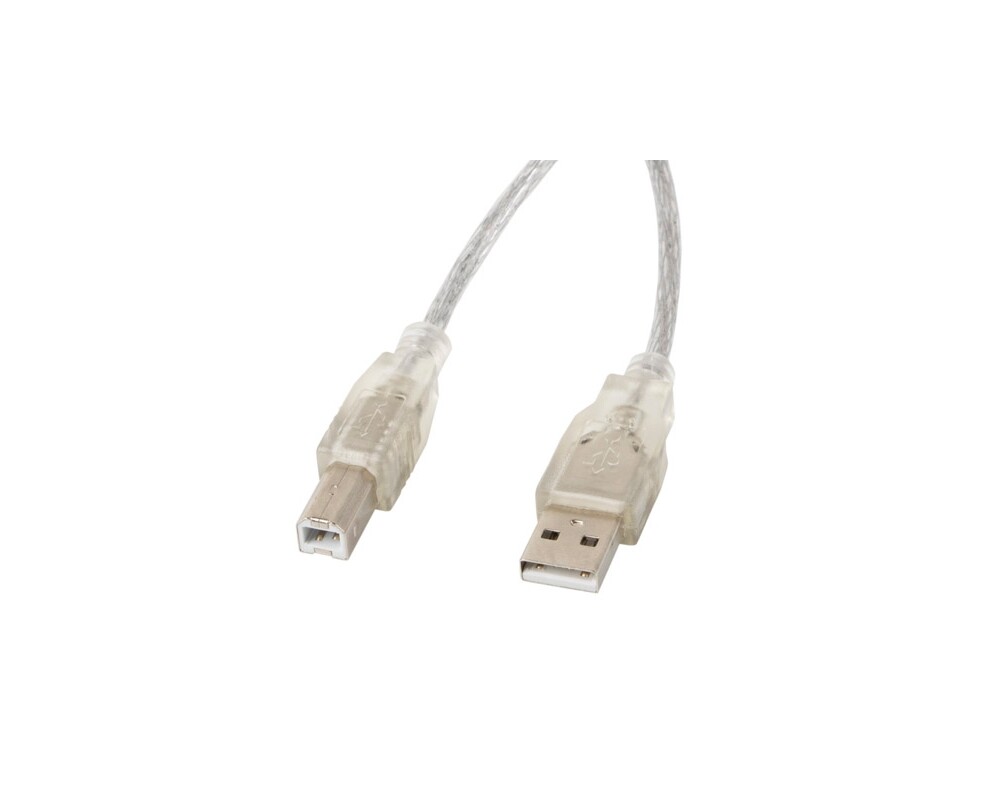 Кабел Lanberg USB-A (M) -> USB-B (M) 2.0 cable 1.8m 2