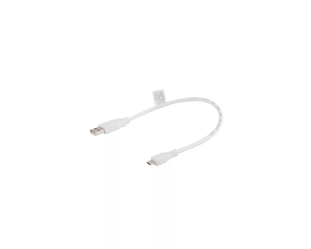 Кабел Lanberg USB MICRO-B (M)  ->  USB-A (M) 2.0 cable 0.3m 2