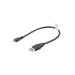 Кабел Lanberg USB MICRO-B (M)  ->  USB-A (M) 2.0 cable 0.3m 2