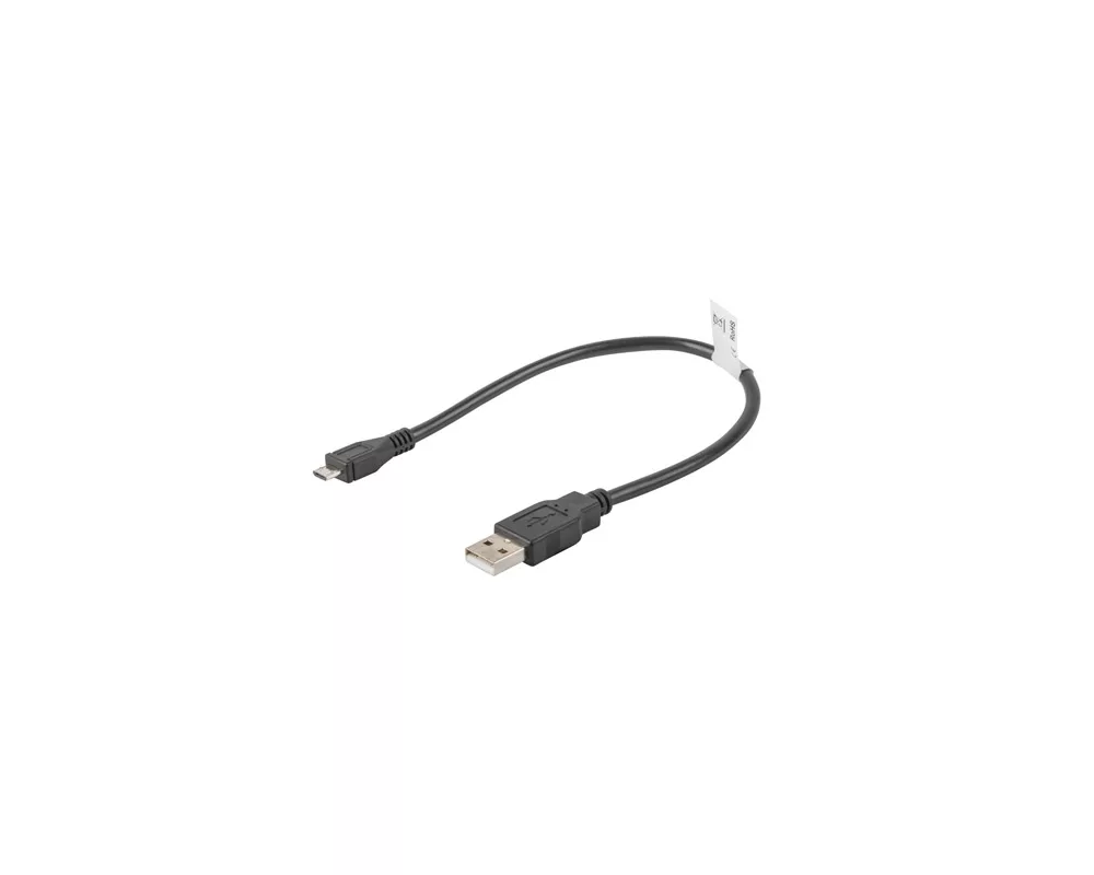 Кабел Lanberg USB MICRO-B (M)  ->  USB-A (M) 2.0 cable 0.3m 2
