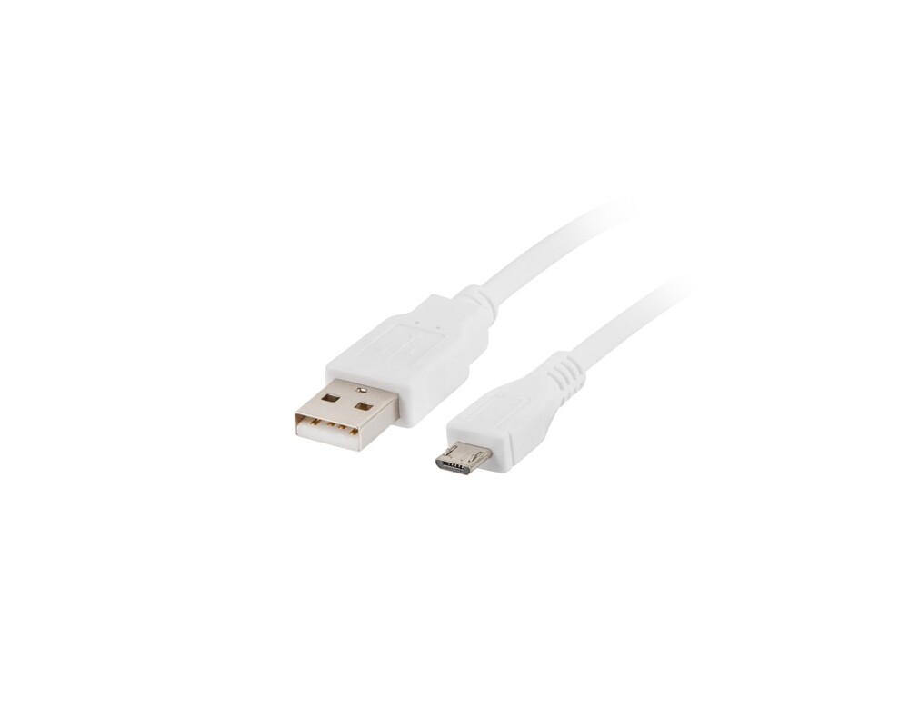 Кабел Lanberg USB MICRO-B (M)  ->  USB-A (M) 2.0 cable 2