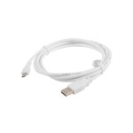 <span>Кабел</span> Lanberg USB MICRO-B (M)  ->  USB-A (M) 2.0 cable <span class='catalog-num-in-name'>CA-USBM-10CC-0018-W</span> - 