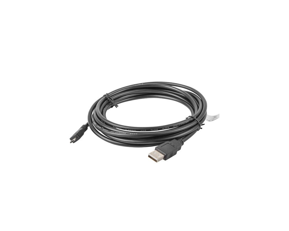 Кабел Lanberg USB MICRO-B (M)  ->  USB-A (M) 2.0 cable 2