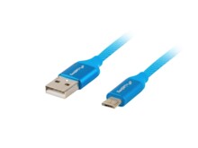  Lanberg USB MICRO-B (M)  ->  USB-A (M) 2.0 cable 1m 146796 CA-USBM-20CU-0010-BL на топ цена - PIC.bg