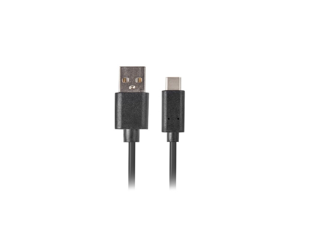 Кабел Lanberg USB-C(M) ->  USB-A (M) 2.0 cable 0.5m 2
