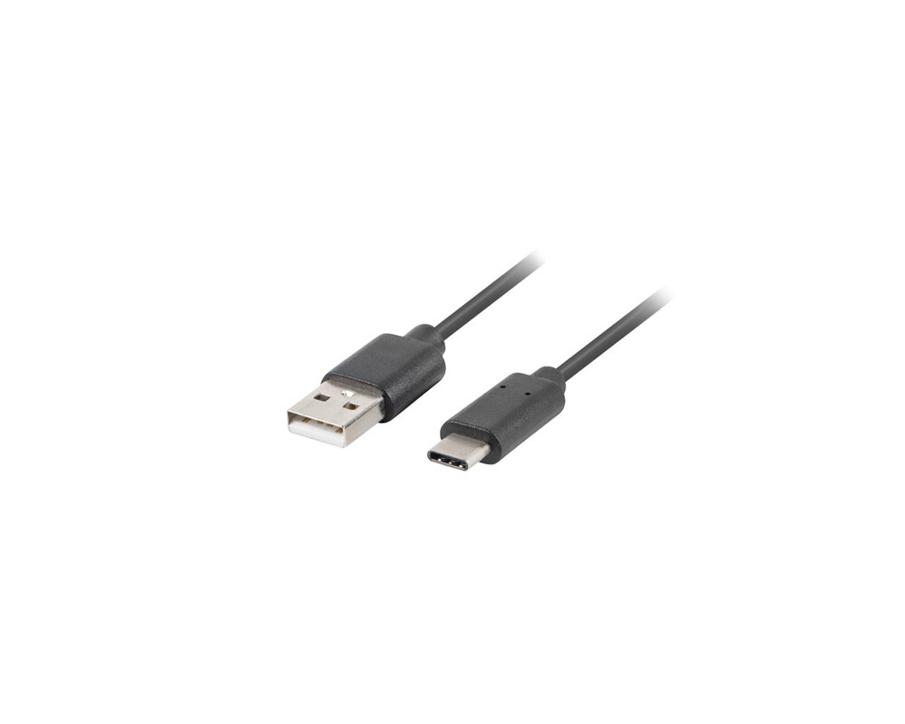 Кабел Lanberg USB-C(M) ->  USB-A (M) 2.0 cable 1.8m 2