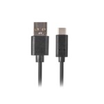 <span>Кабел</span> Lanberg USB-C(M) ->  USB-A (M) 2.0 cable 1.8m <span class='catalog-num-in-name'>CA-USBO-20CU-0018-BK</span> - 