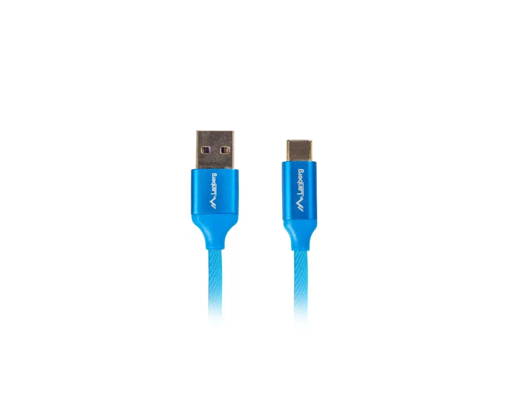 Кабел Lanberg USB-C(M) ->  USB-A (M) 2.0 cable 0.5m 2