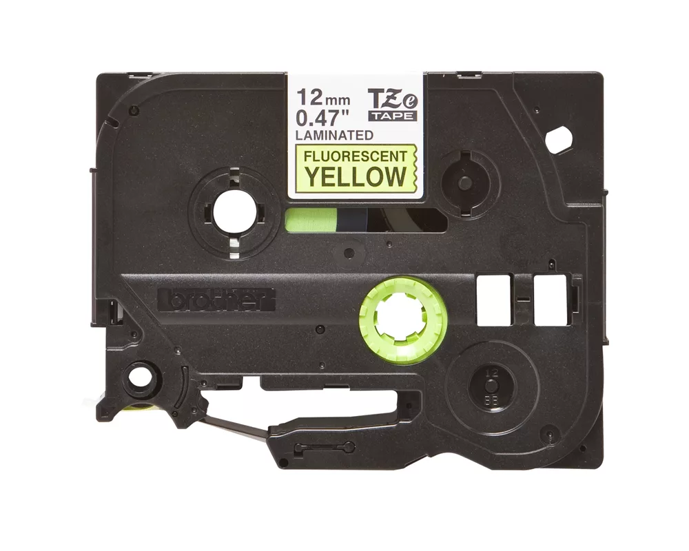 Мастило Brother TZe-C31 Black on Fluorescent Yellow 2