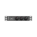 Електрически филтър Lanberg power distribution unit (PDU) 10"1U 16A 3X 230V PL 2M 2