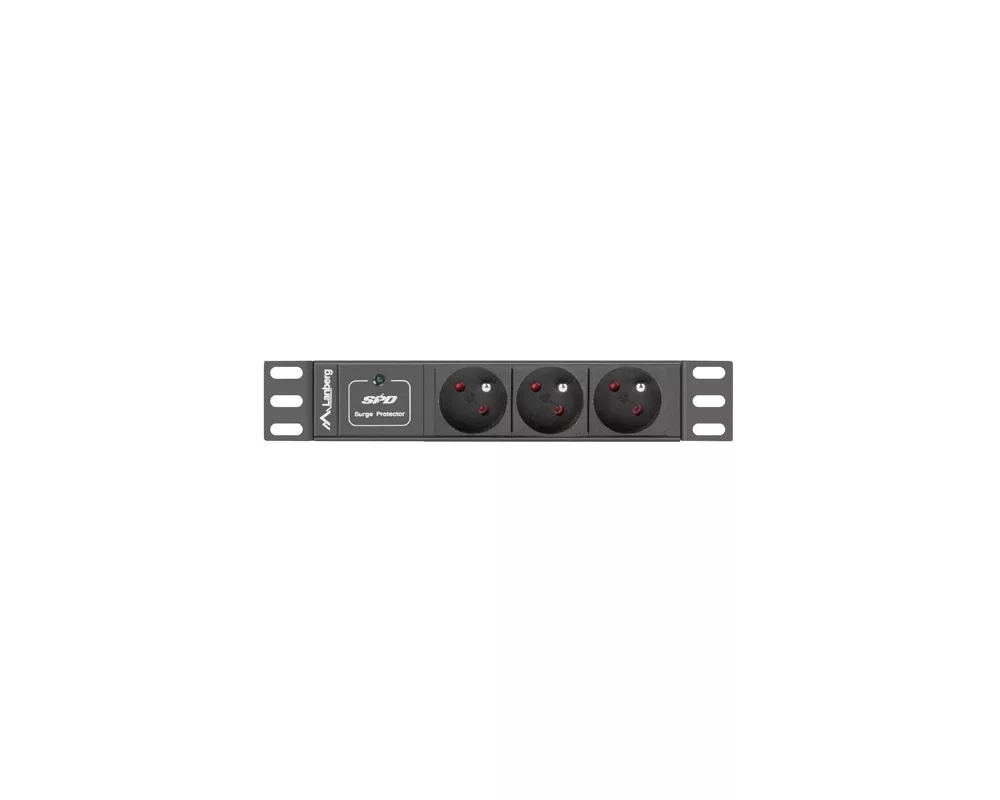 Електрически филтър Lanberg power distribution unit (PDU) 10"1U 16A 3X 230V PL 2M 2