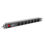 <span>Електрически филтър</span> Lanberg power distribution unit (PDU) 19"1U 16A 7 SOCKETS 2M <span class='catalog-num-in-name'>PDU-07E-0200-BK</span> - 