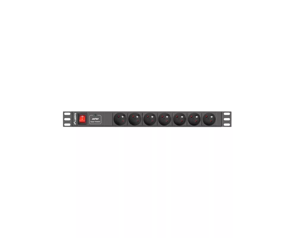 Електрически филтър Lanberg power distribution unit (PDU) 19"1U 16A 7 SOCKETS 2M 2