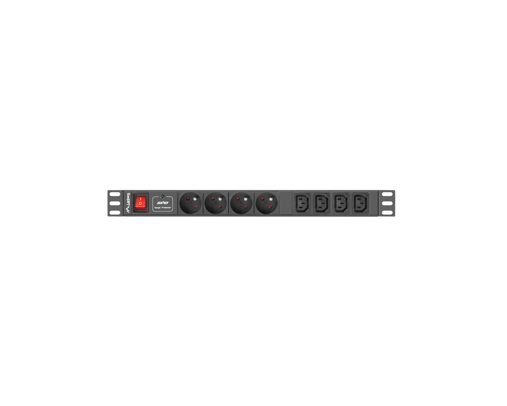 Електрически филтър Lanberg power distribution unit (PDU) 19"1U 10A 8 SOCKETS 2M 2