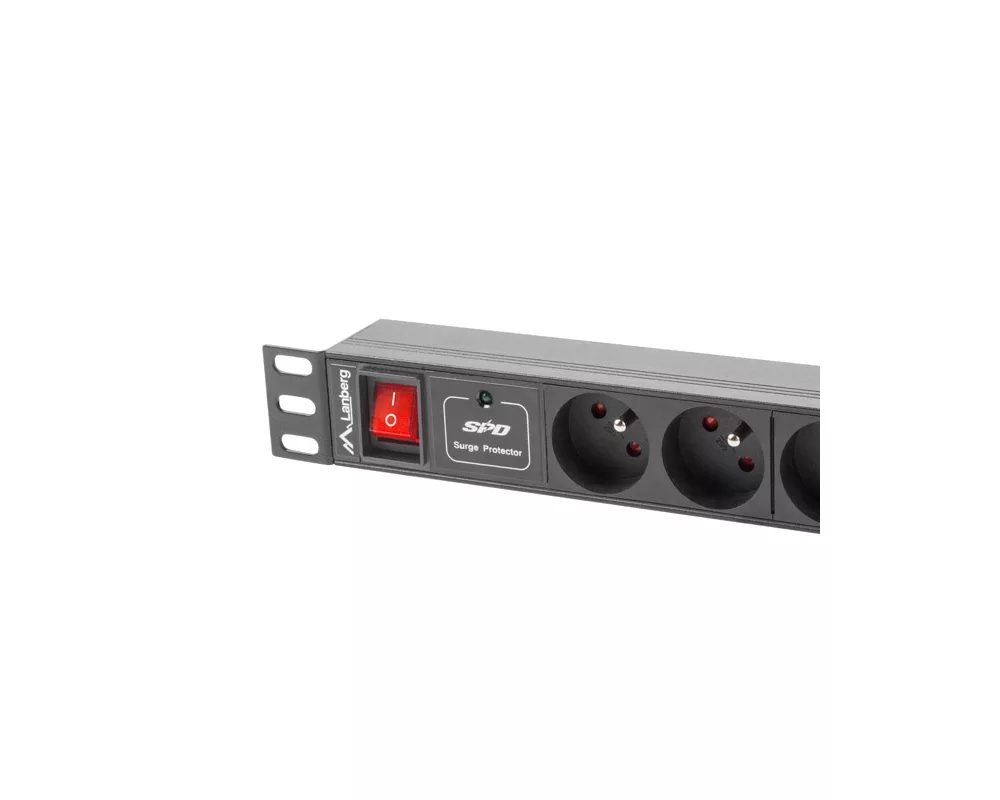 Електрически филтър Lanberg power distribution unit (PDU) 19"1U 16A 8 SOCKETS 2M 3