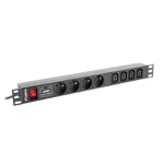 <span>Електрически филтър</span> Lanberg power distribution unit (PDU) 19"1U 16A 8 SOCKETS 2M <span class='catalog-num-in-name'>PDU-04E04I-0200-BK</span> - 