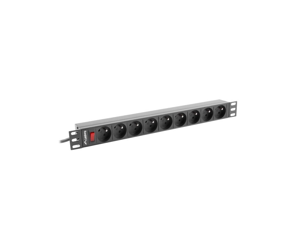 Електрически филтър Lanberg power distribution unit (PDU) 19"1U 16A 9 SOCKETS 3M 2
