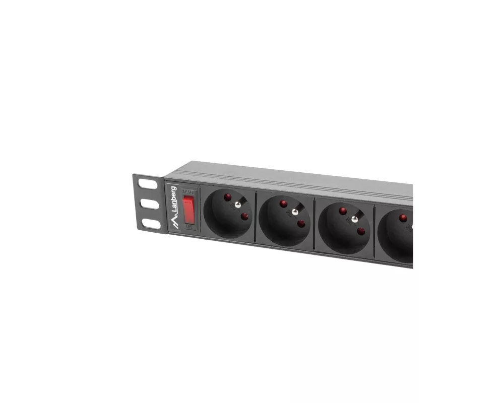 Електрически филтър Lanberg power distribution unit (PDU) 19"1U 16A 9 SOCKETS 3M 3