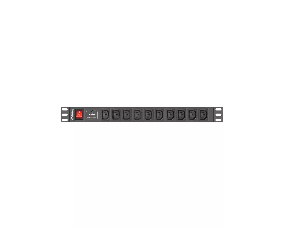 Електрически филтър Lanberg power distribution unit (PDU) 19"1U 10A 10 SOCKETS 2M 3