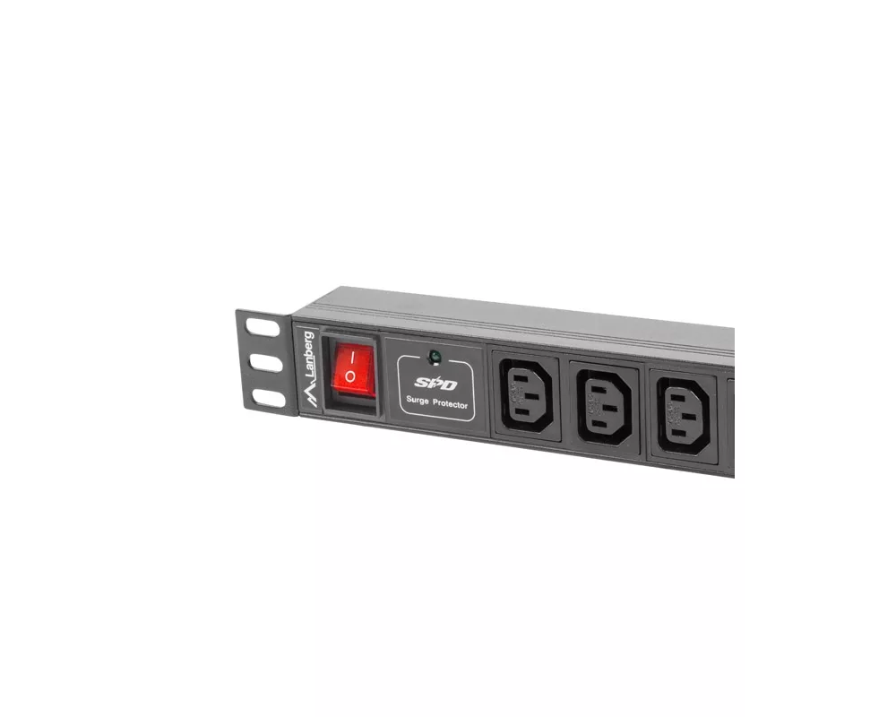 Електрически филтър Lanberg power distribution unit (PDU) 19"1U 10A 10 SOCKETS 2M 2