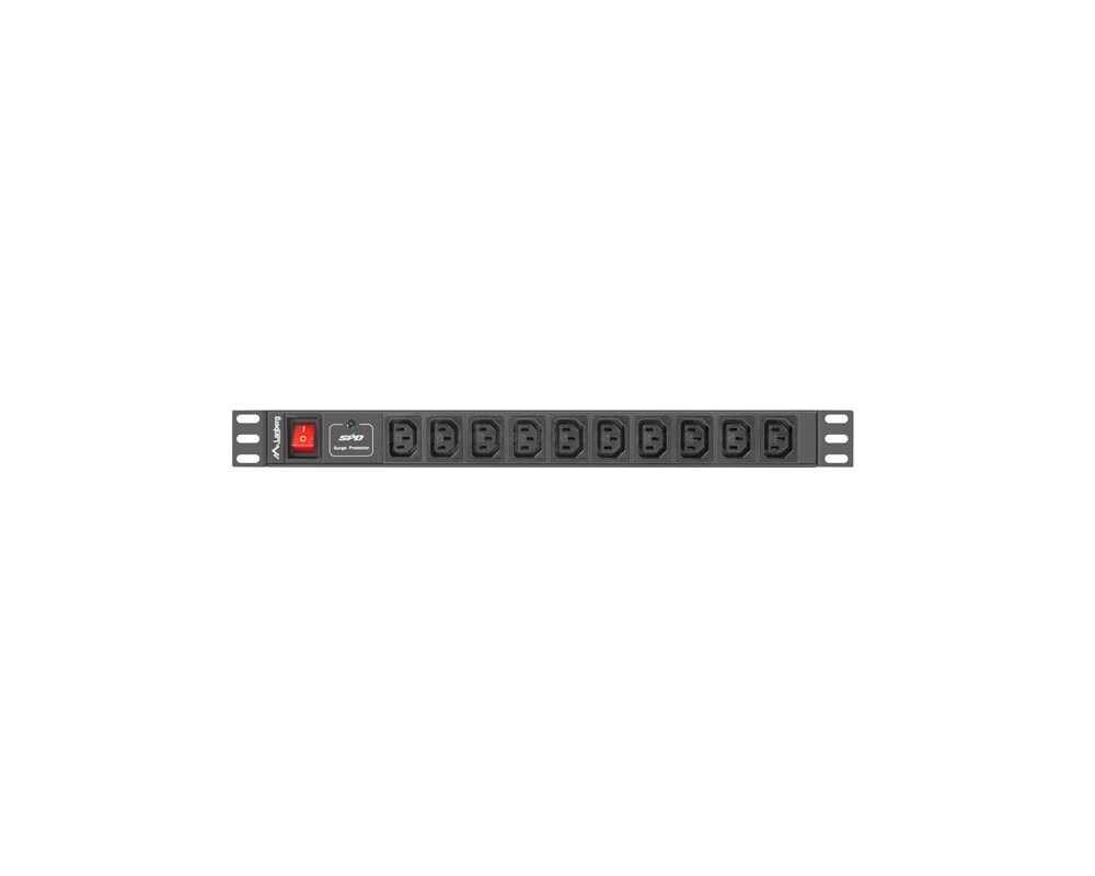 Електрически филтър Lanberg power distribution unit (PDU) 19"1U 10A 10 SOCKETS 2M 3