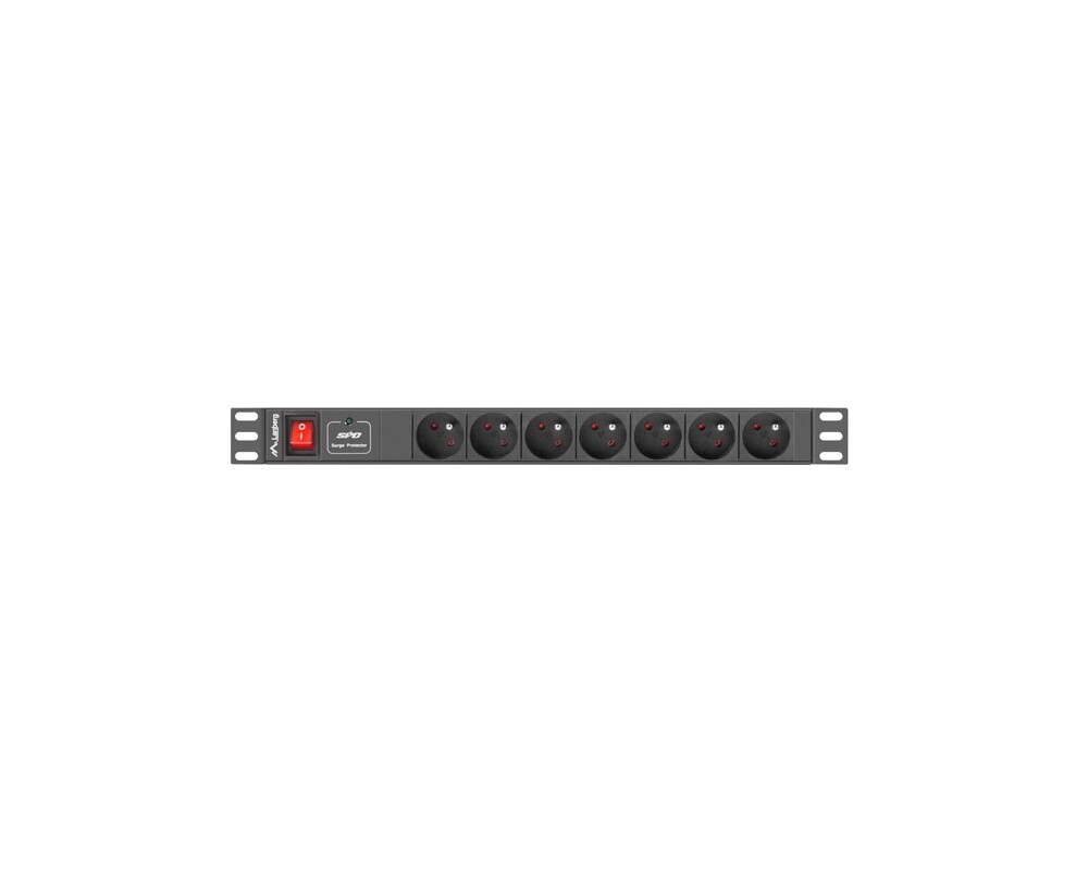 Електрически филтър Lanberg power distribution unit (PDU) 19"1U 10A 7 SOCKETS 2M 2