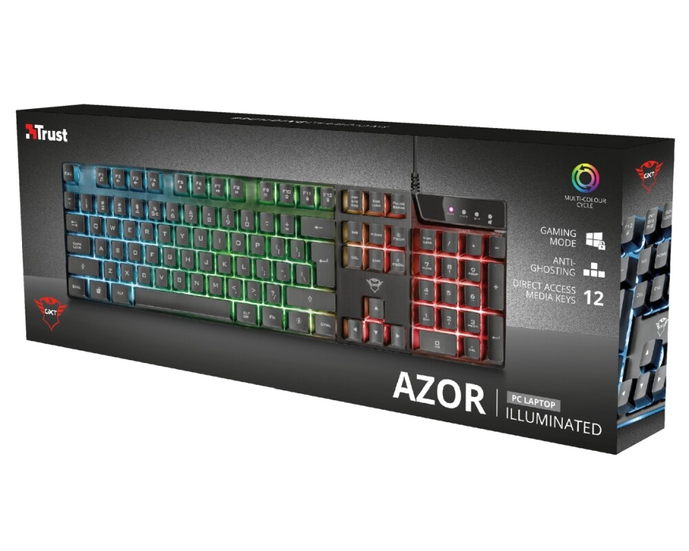 Клавиатура TRUST GXT 835 Azor Gaming Keyboard US 7