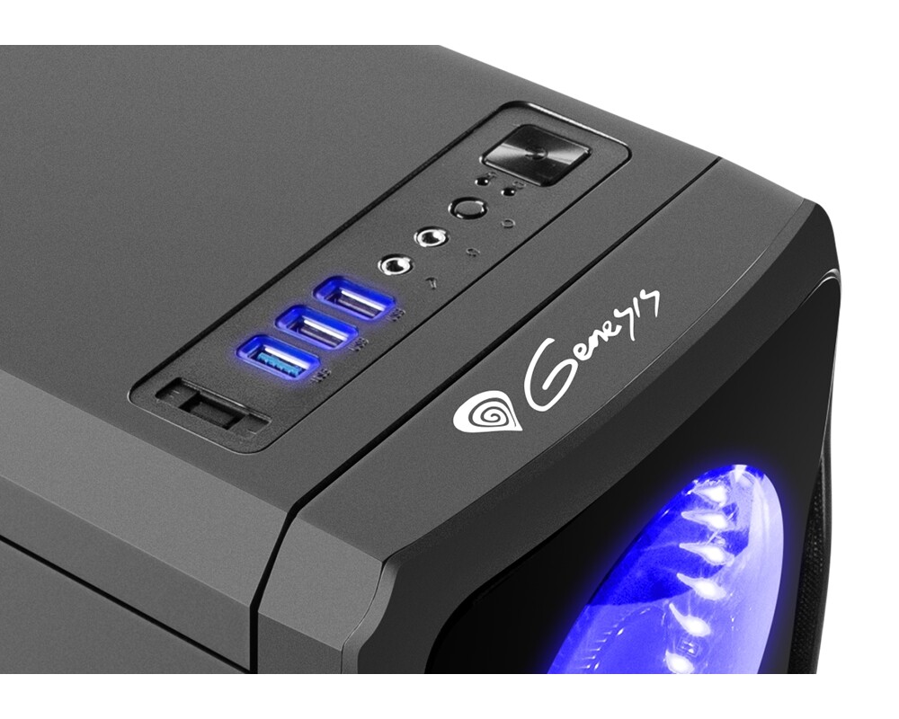 Кутия Genesis Case Titan 750 Blue Midi Tower Usb 3.0 3