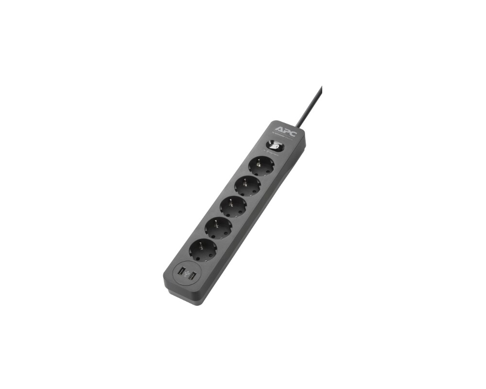 Електрически филтър APC Essential SurgeArrest 5 Outlet 2 USB Ports Black 230V Germany 2