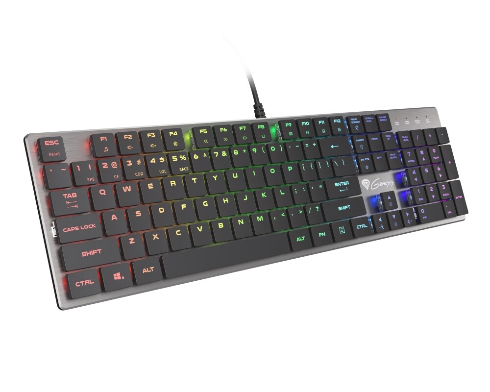 Клавиатура Genesis Mechanical Gaming Keyboard Thor 420 RGB Backlight Content Slim Blue Switch US Layout 3