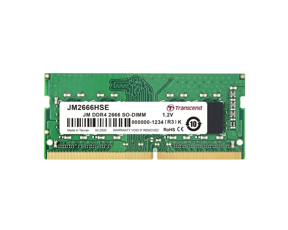 Памет Transcend 32GB JM DDR4 2666Mhz SO-DIMM 2Rx8 2Gx8 CL19 1.2V
