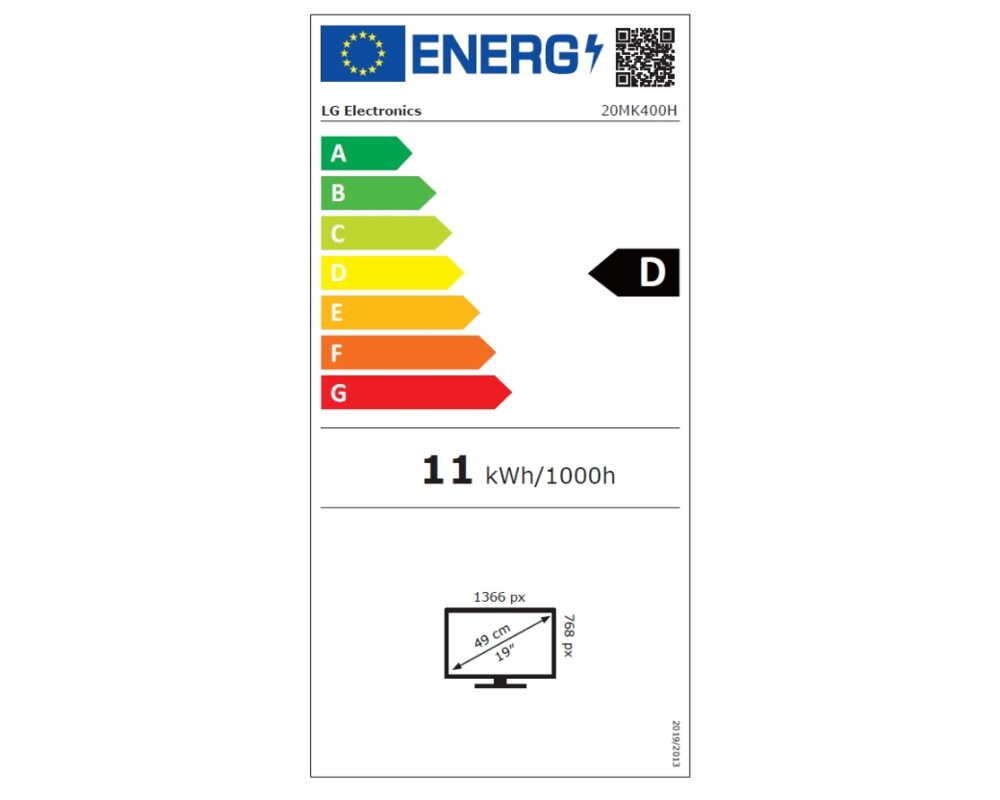 Монитор LG 20MK400H-B 19.5" 3