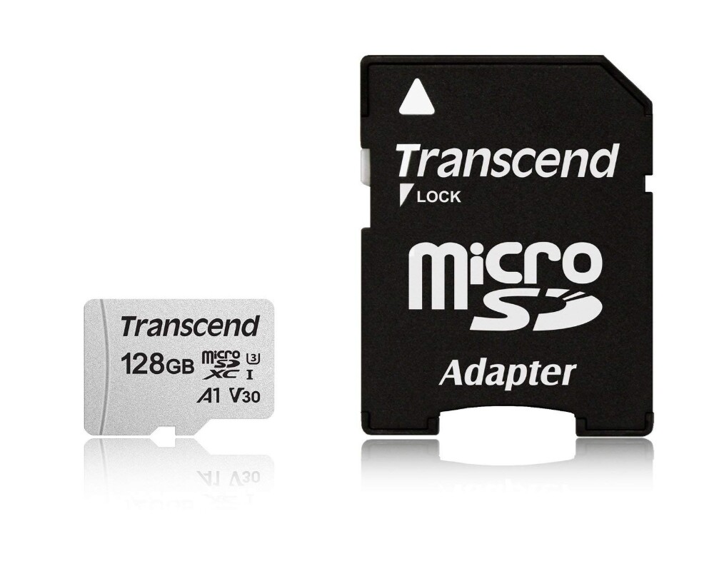 Флаш карта 128GB Transcend U3 V30 A1 microSDXC Class10 with Adapter read up to 95MBs 45MB 3
