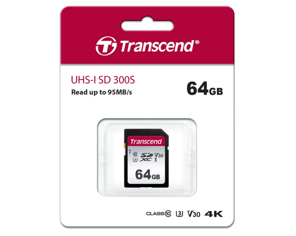 Флаш карта Transcend 64GB SD Card UHS-I U1 4