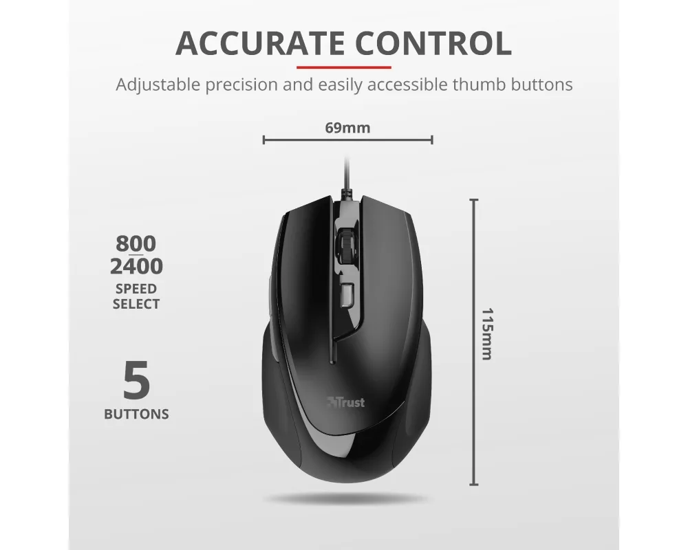 Мишка TRUST Voca Comfort Mouse 6