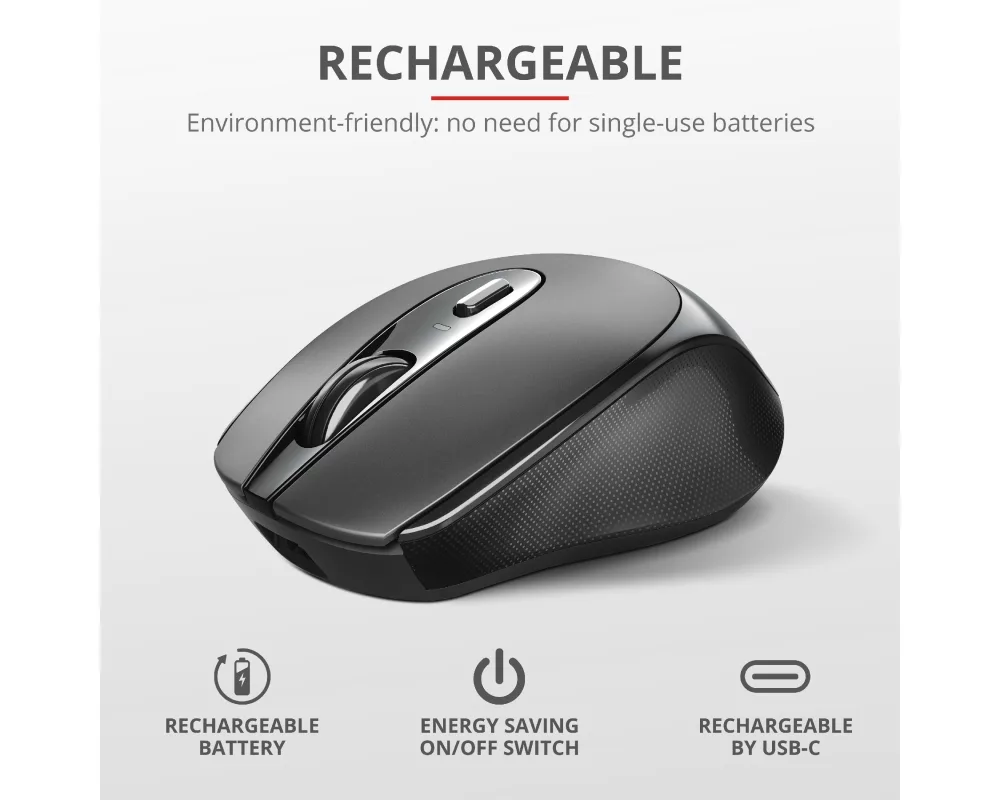 Мишка TRUST Zaya Wireless Rechargeable Mouse Black 7
