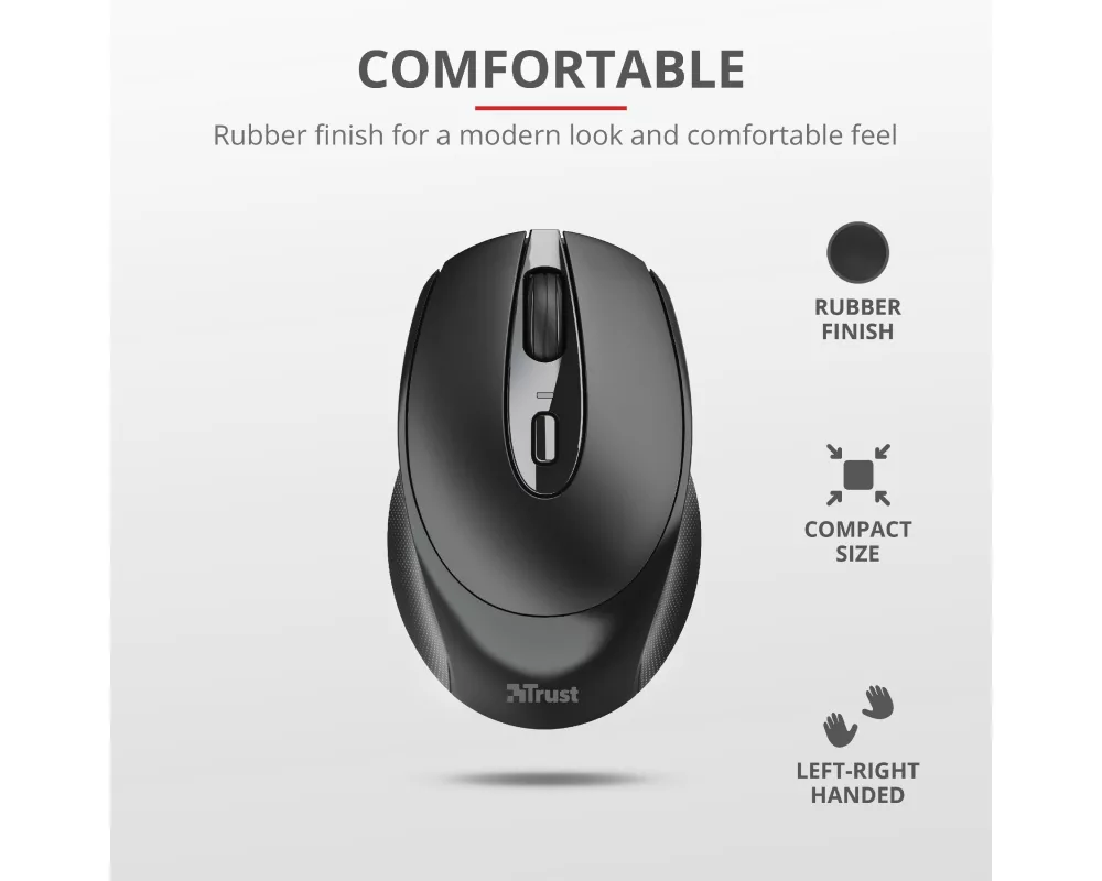 Мишка TRUST Zaya Wireless Rechargeable Mouse Black 8