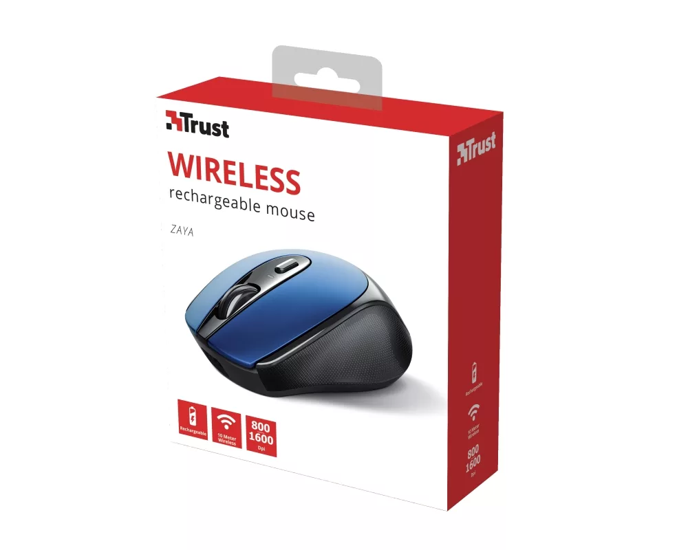 Мишка TRUST Zaya Wireless Rechargeable Mouse Blue 10