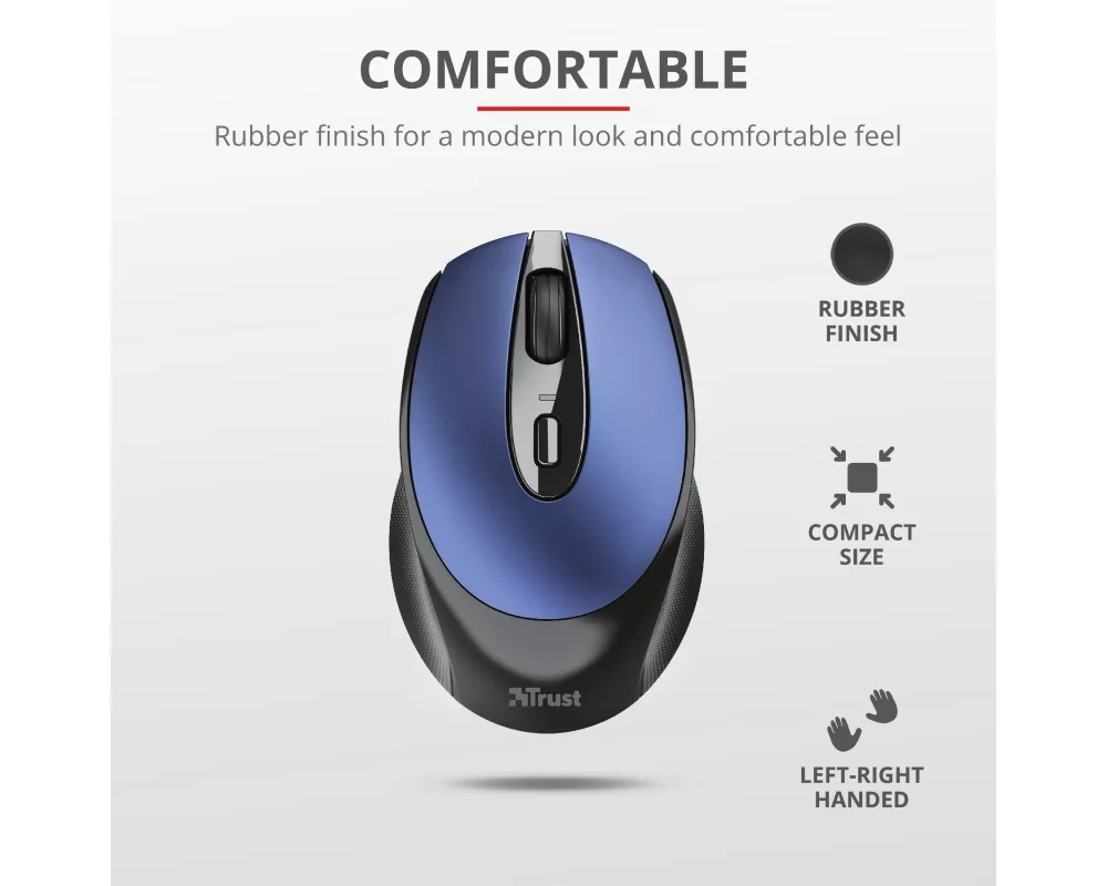 Мишка TRUST Zaya Wireless Rechargeable Mouse Blue 8