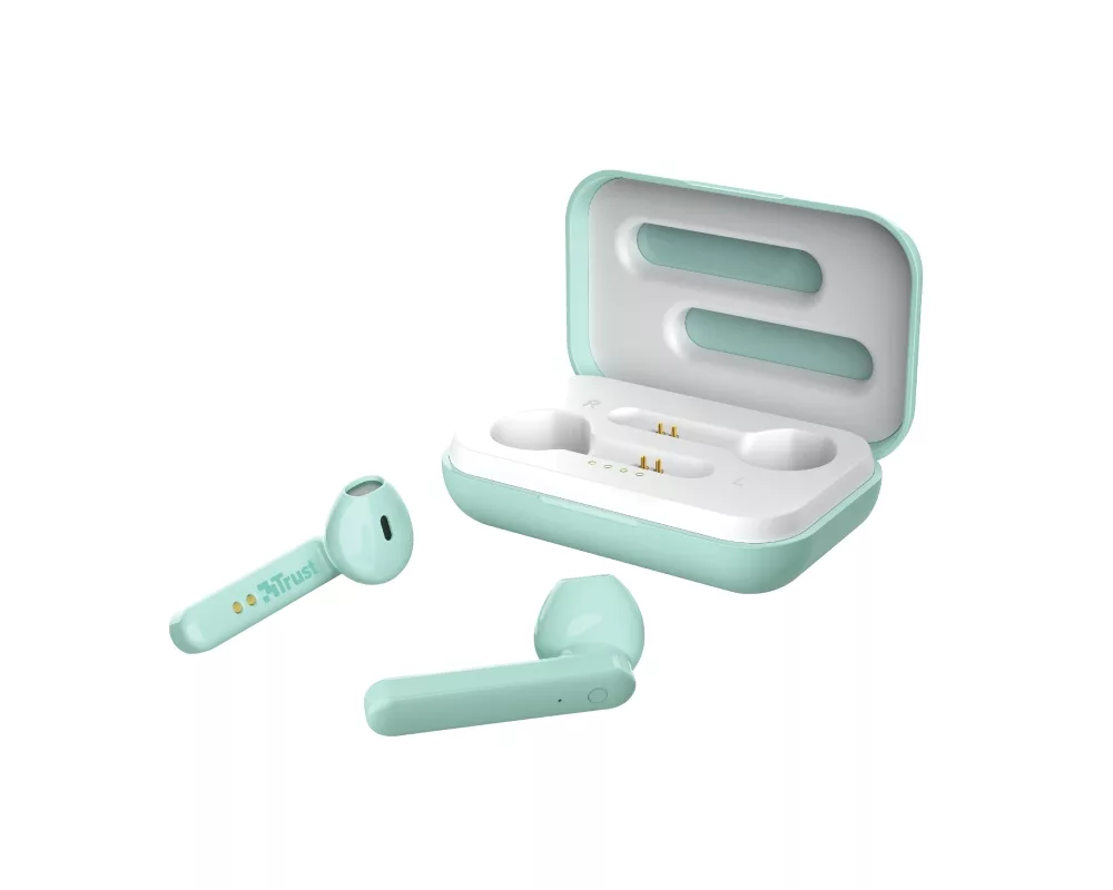 Слушалки TRUST Primo Touch Bluetooth Earphones Mint 2