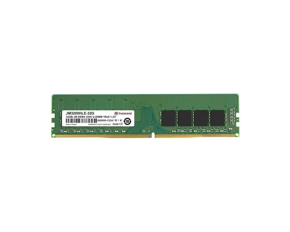 Памет Transcend 32GB JM DDR4 3200Mhz U-DIMM 2Rx8 2Gx8 CL22 1.2V 2