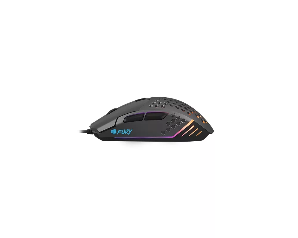 Мишка Fury Gaming Mouse Battler 6400 DPI Optical With Software Black 5