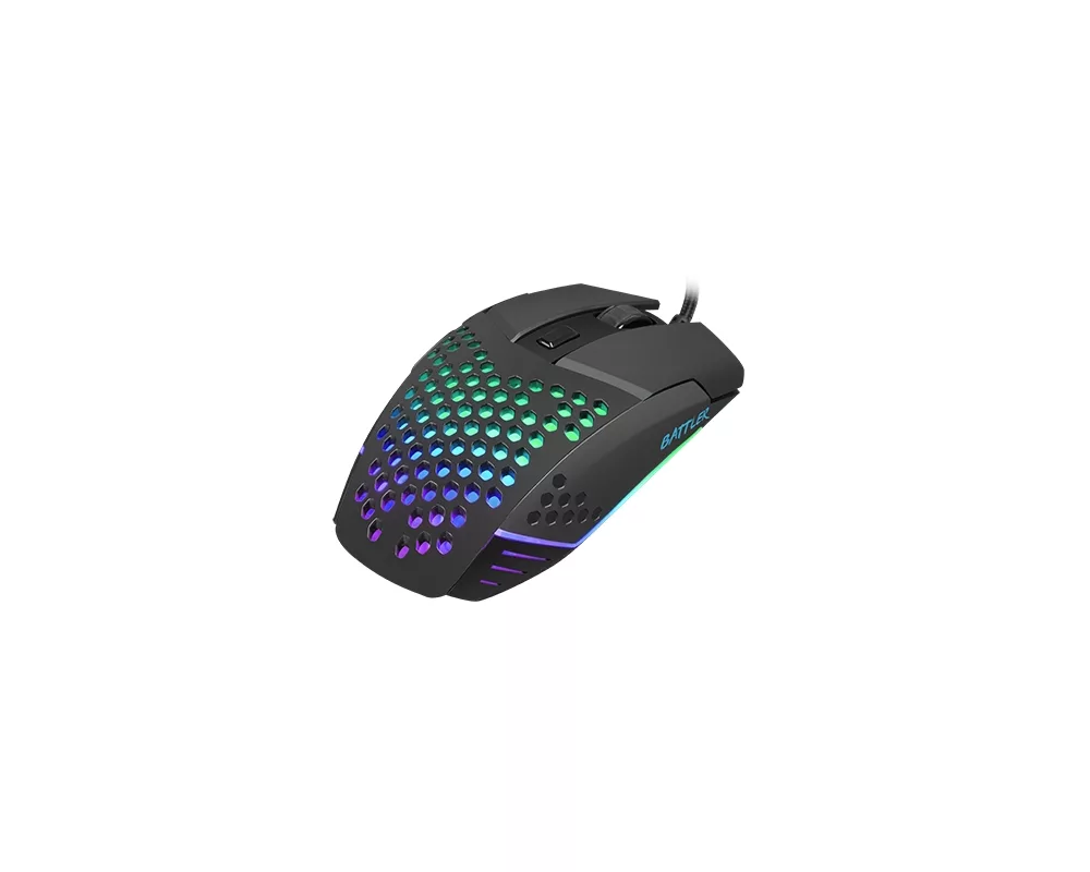 Мишка Fury Gaming Mouse Battler 6400 DPI Optical With Software Black 3